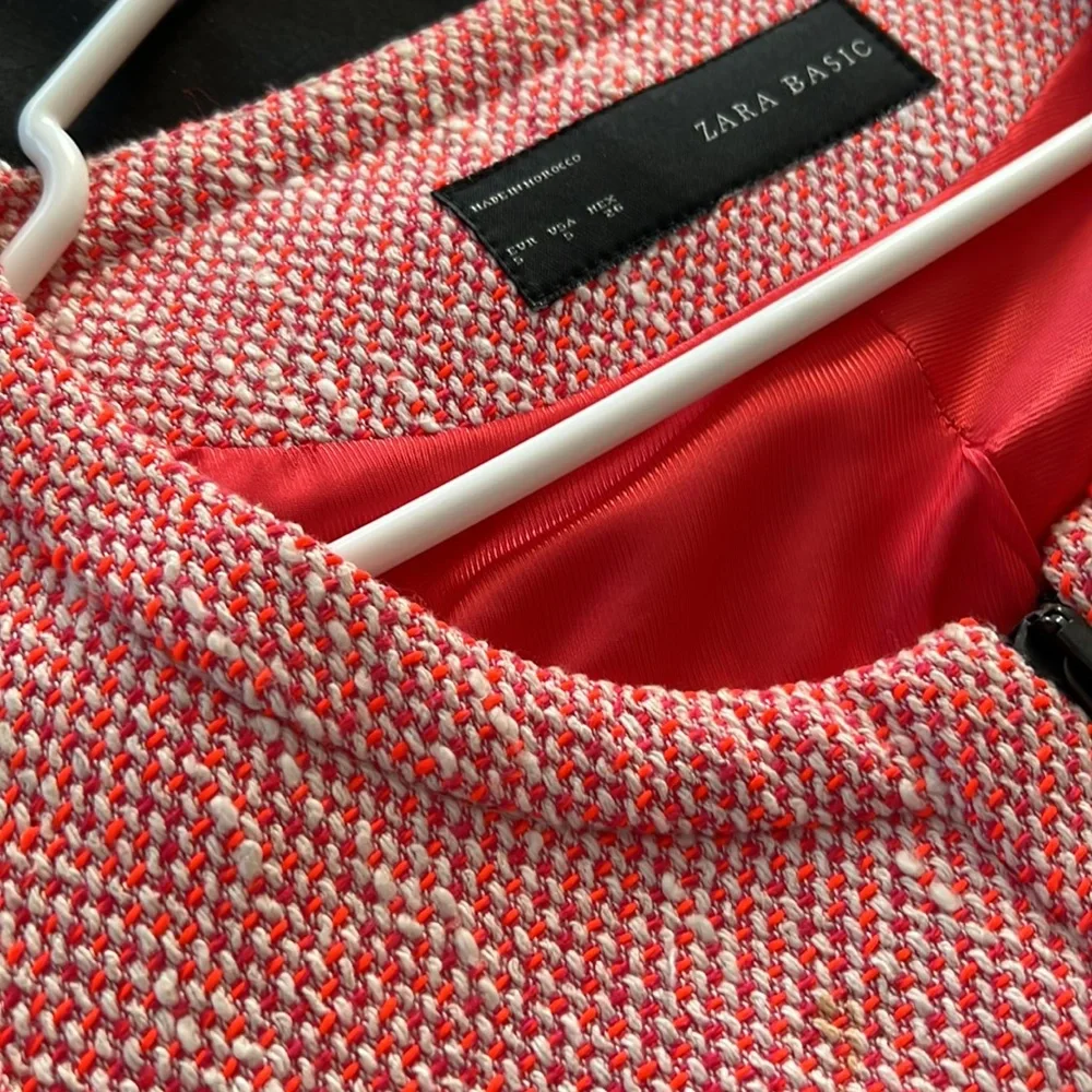 Zara basic orange cropped jacket - Picture 2 of 2